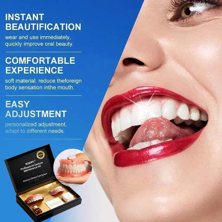 🦷Ends Today: 70% OFF! ROSOPLTM Custom-Fit Full Functional DenturesMake you more confident