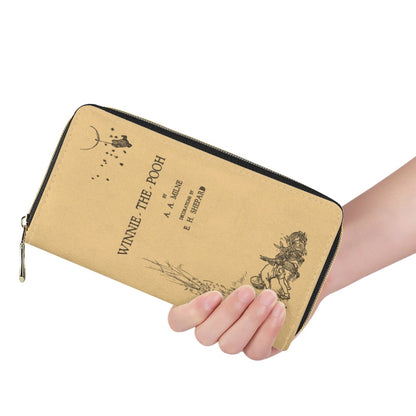 Book Wallets , Book Clutch, Book Lover Gift, Best Holiday Gifts, Purple Purse Bag, Charlotte Bronte, Zip Around Wallet