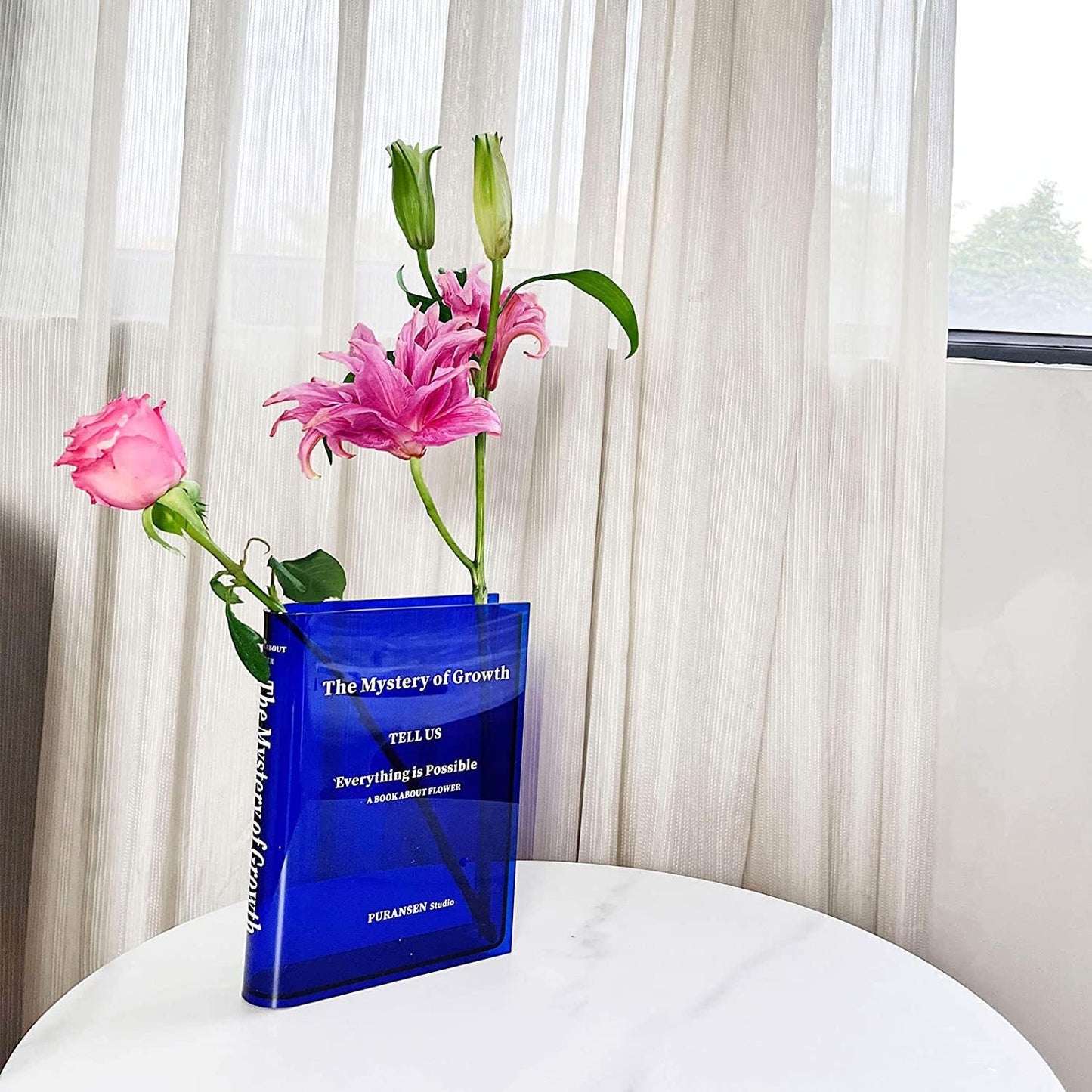 Acrylic Book Shaped Vase