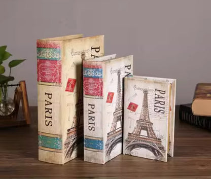 Retro Prop Books Desktop Storage Box Decoration