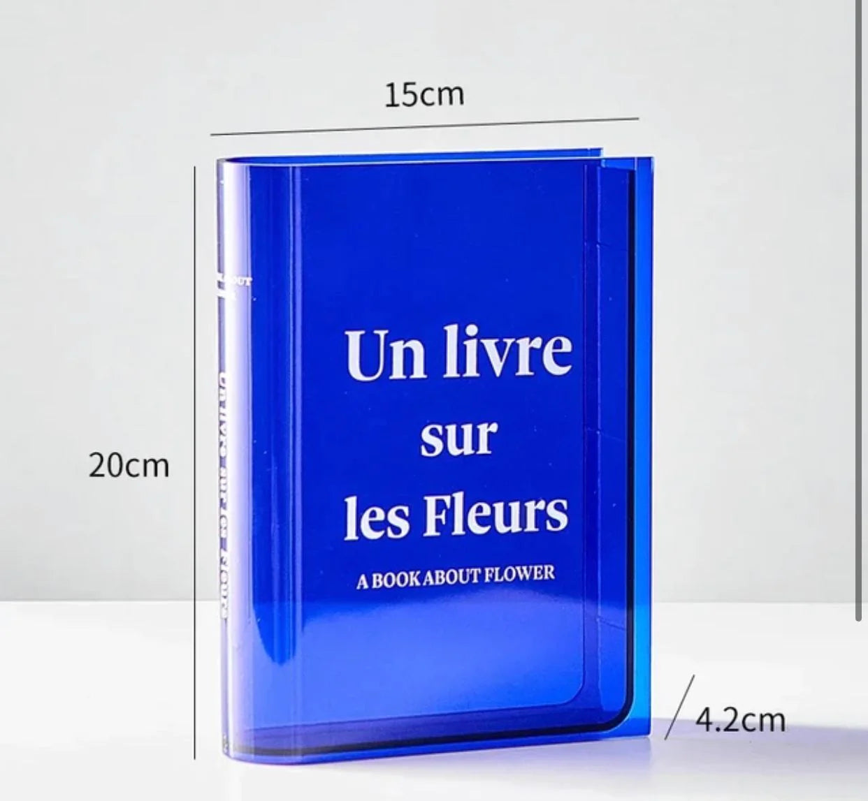 Acrylic Book Shaped Vase