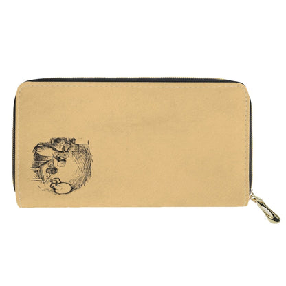 Book Wallets , Book Clutch, Book Lover Gift, Best Holiday Gifts, Purple Purse Bag, Charlotte Bronte, Zip Around Wallet