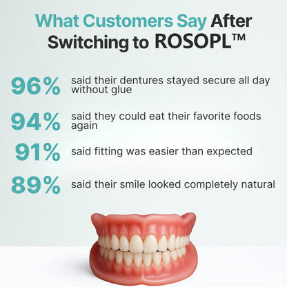 🦷Ends Today: 70% OFF! ROSOPLTM Custom-Fit Full Functional DenturesMake you more confident