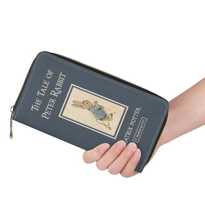 Book Wallets , Book Clutch, Book Lover Gift, Best Holiday Gifts, Purple Purse Bag, Charlotte Bronte, Zip Around Wallet