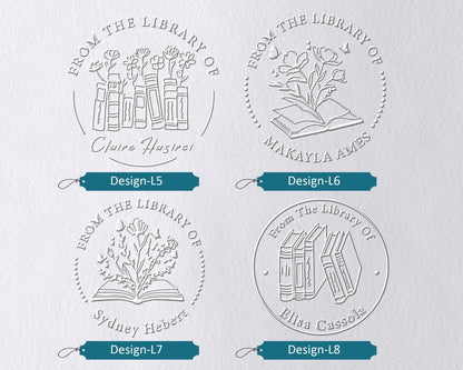 Book Embosser/Wood Stamp/Self-Inking Stamp Personalized - Comprehensive Pattern Collection Part B