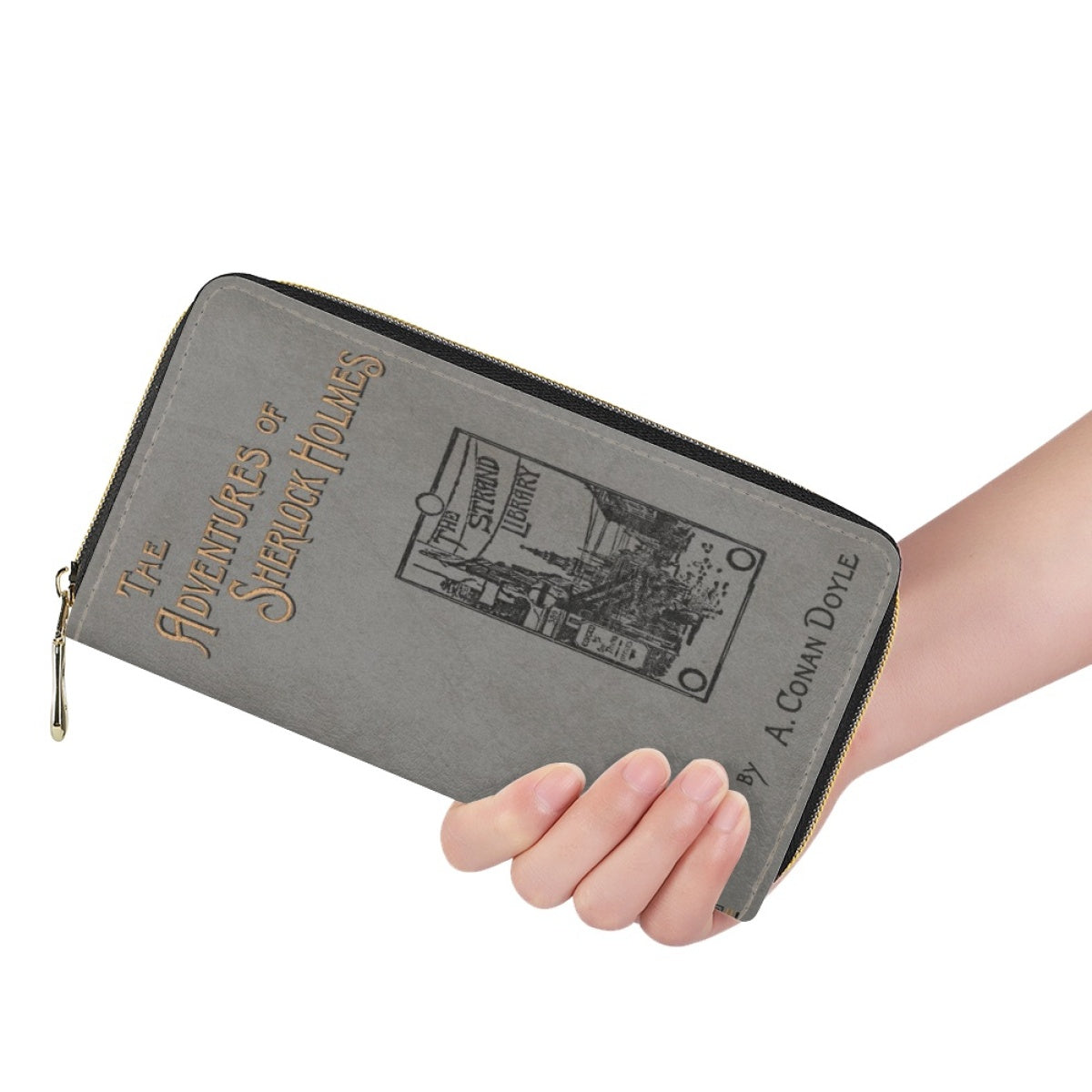 Book Wallets , Book Clutch, Book Lover Gift, Best Holiday Gifts, Purple Purse Bag, Charlotte Bronte, Zip Around Wallet