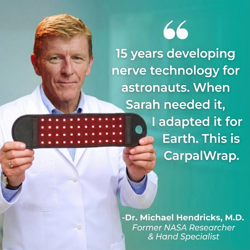 CarpalWrap™ - Heating, Massaging, NASA Light Therapy for Your Carpal Tunnel